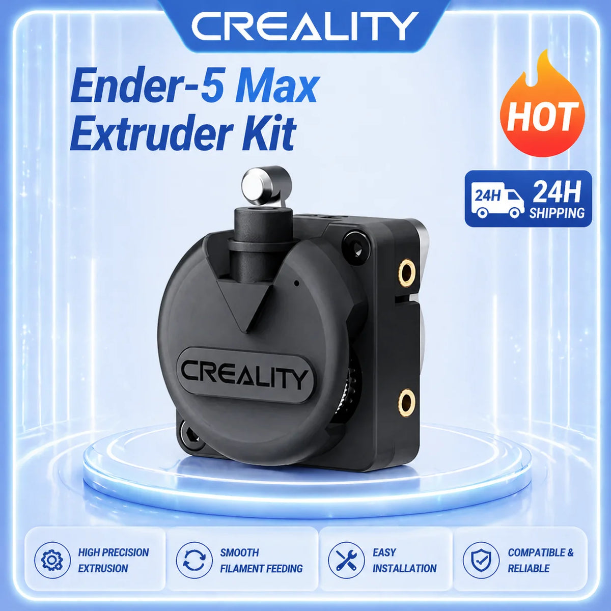 New Creality Original Extruder Kit for Ender-5 Max 6.25:1 Reduction Ratio Dual Gears for Smooth Feeding 3D Printer Parts
