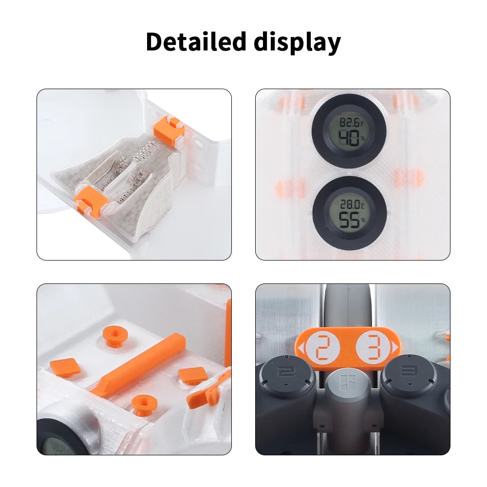 Upgraded Filament Spool Enclosure For Bambu Lab AMS Lite Multi-Color 3D Printing Beautiful  Filament Spool Enclosure