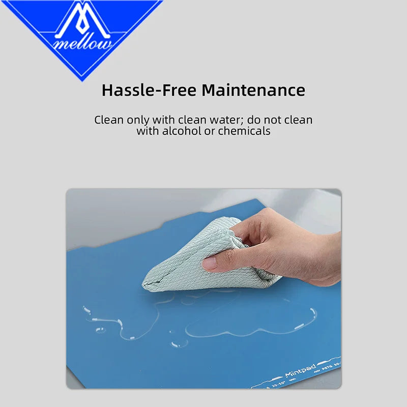 Mellow MintPad Cool Plate Build Surface for Bambu Lab X1 P1 A1 H2D — Dual-Sided Flexible Low-Temp Adhesion Print Bed