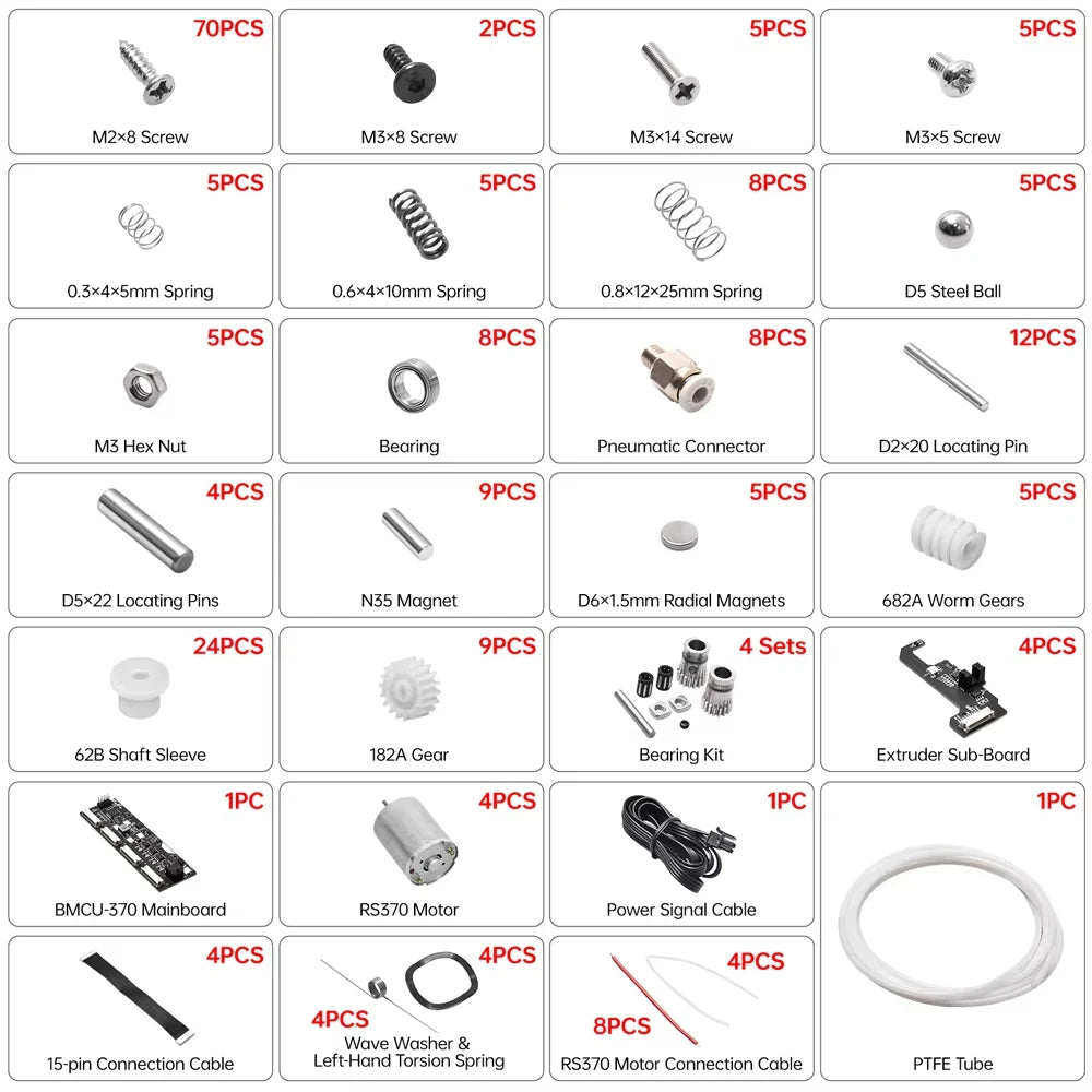 BIGTREETECH BMCU-370 AMS MMU Solutions AMS Lite Support Auto Refill Farm Open-Source Upgrade For Bambu Lab P1P P1S A1 A1 MINI