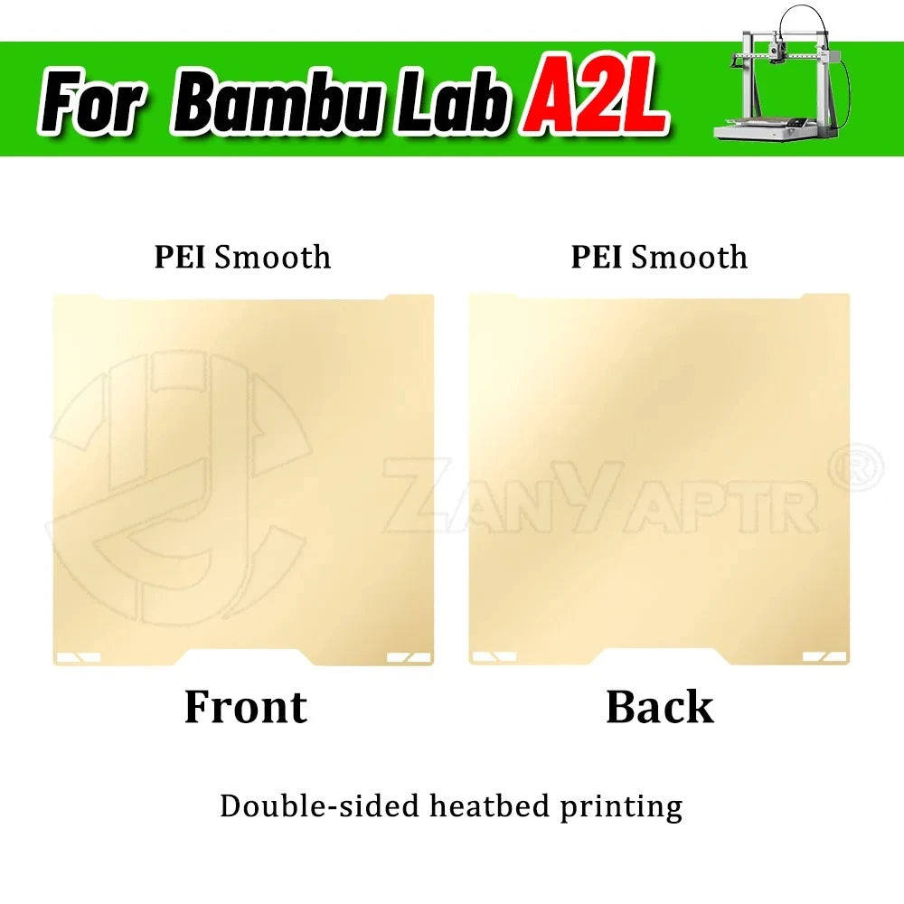 Bambu Lab H2C A2L 335*325mm Build Plate Dual Surface Smooth Textured Printing Bed Plate 3D Printer Replacement Accessories