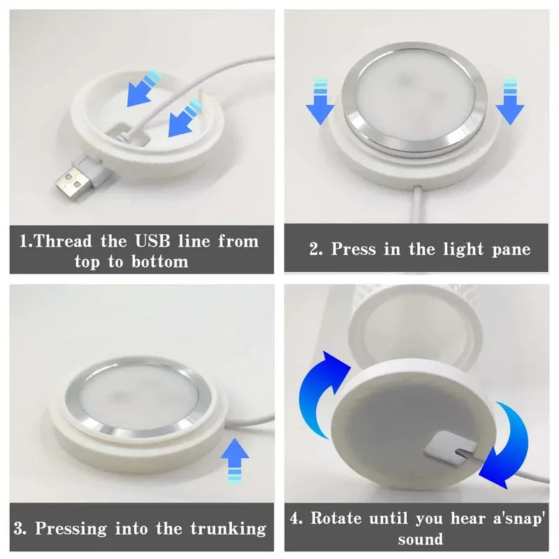 Bambu Lab LED Lamp Kit 001 DIY Hardware Bamboo Light Parts Warm/Multi-Color without Shell for Creative DIY Projects