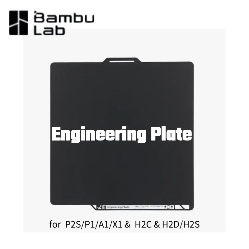 Bambu Lab Engineering Plate for P2S/P1/A1/X1/X2D H2S/H2D H2C/A2L Built for Long-lasting Performance Bambu Orginal Spare Parts