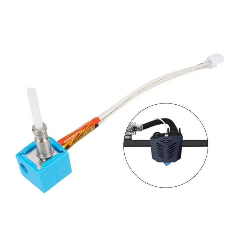 Y1UB 3D Printer Hot End Brass 0.4mm Extruder Nozzle Tubing Heater Block for Anycubic