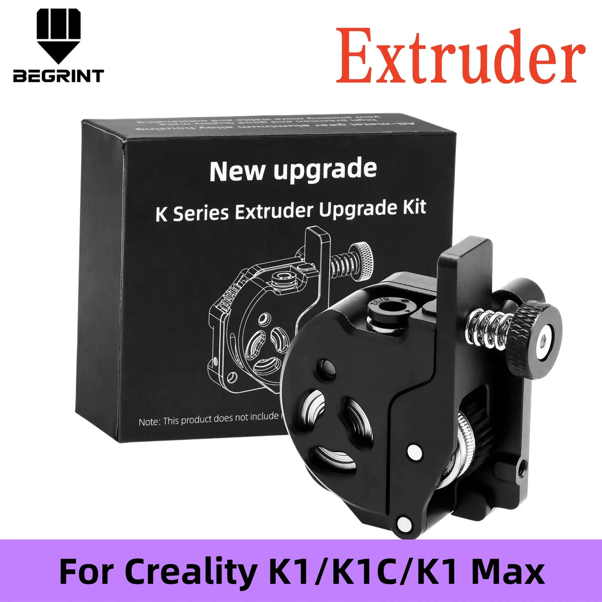 Extruder for Creality K1/K1C/K1 Max–Extrusion Mechanism with Motor, Dual-Gear Drive Stable and Compatible with Various Filament