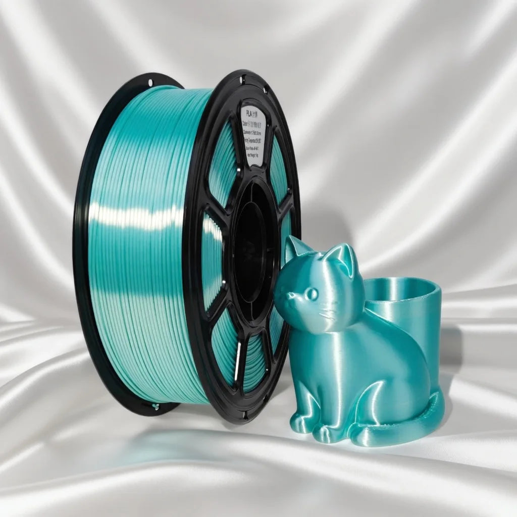 PLA Silk Filament 1.75mm 1kg Half Sugar Color for Bambu Lab Creality 3D Printer Materials Refill Spool Consumables