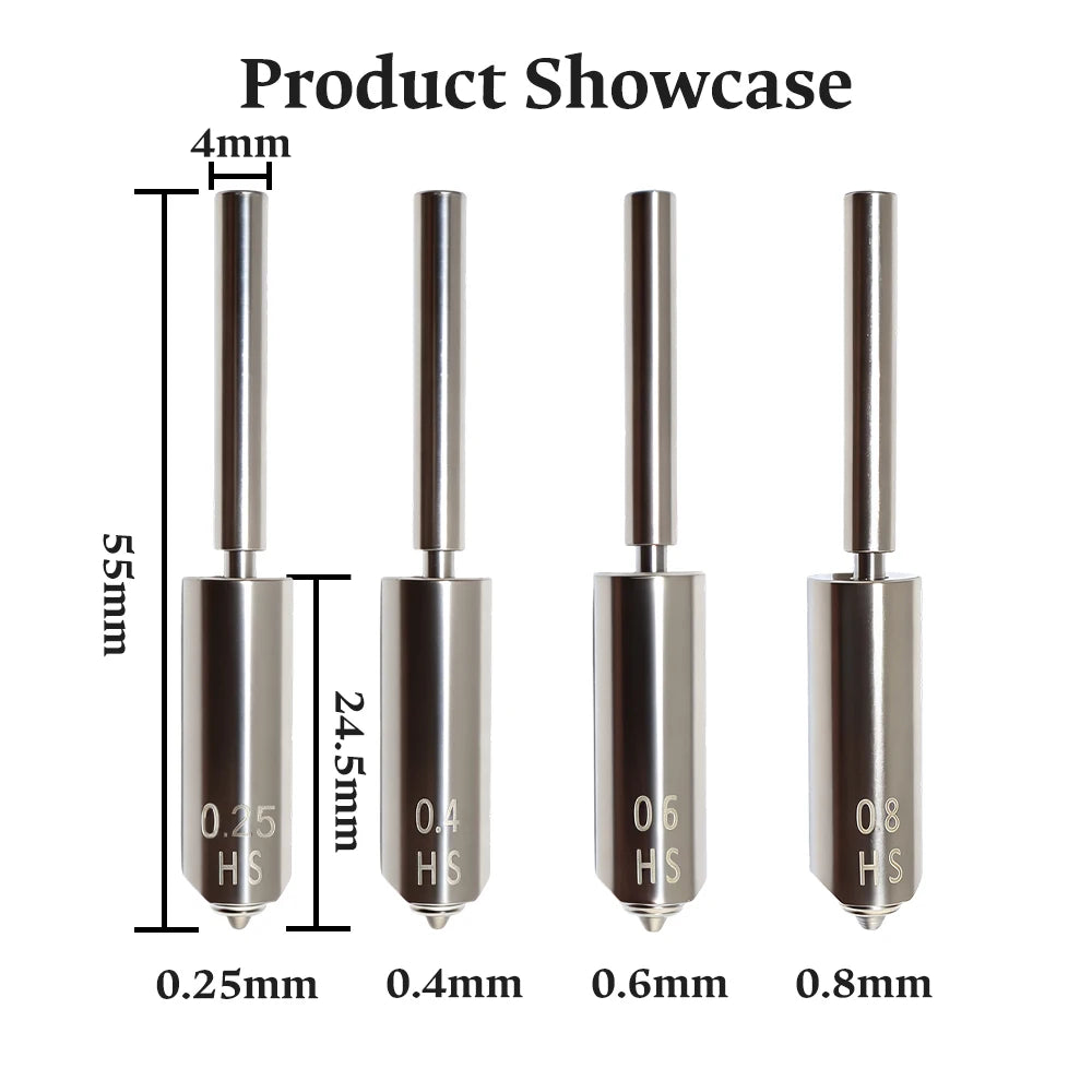 For Anycubic Kobra S1 Max Nozzle With Silicone Sock 0.25 0.4 0.6 0.8 Kobra S1 Max Combo Extruder Hot End 3d Printer Accessories