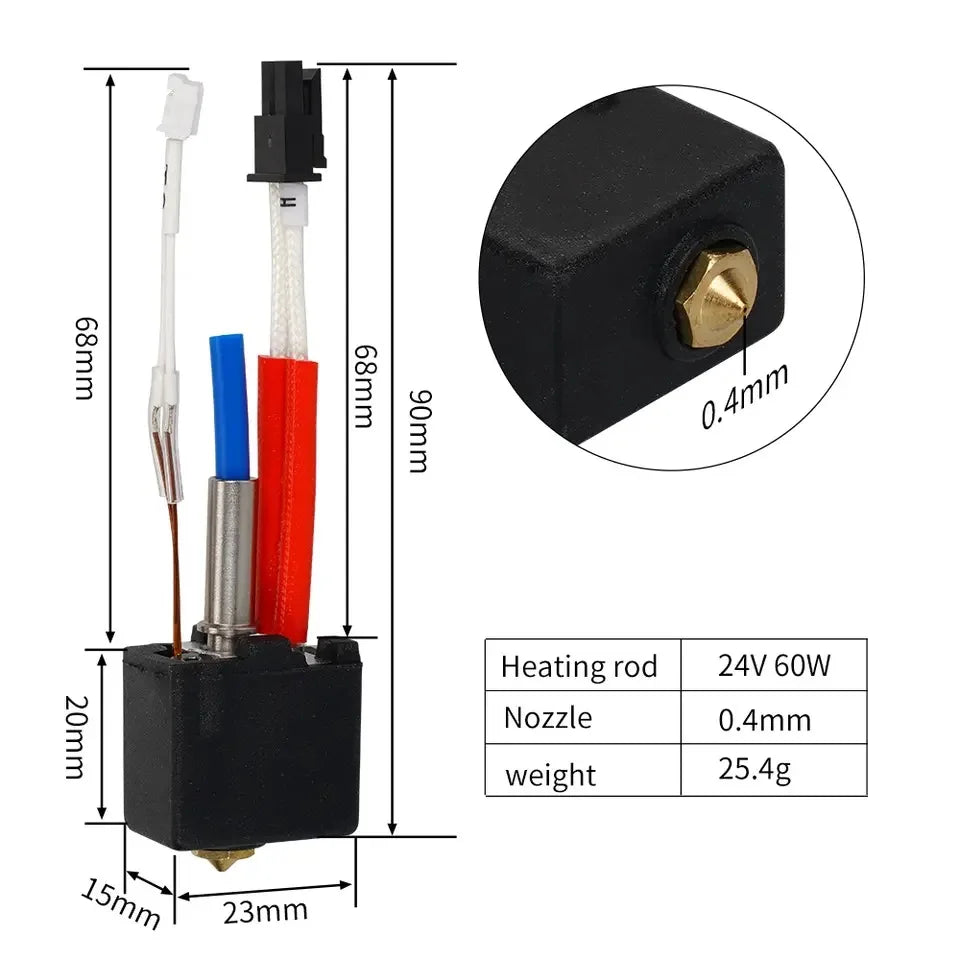 For Anycubic Kobra 2 Hotend Kit Thermistor Heater Cartridge Print Hot end For Kobra2/ Kobra 2 Plus/ Kobra 2 Pro/ Kobra 2 Neo