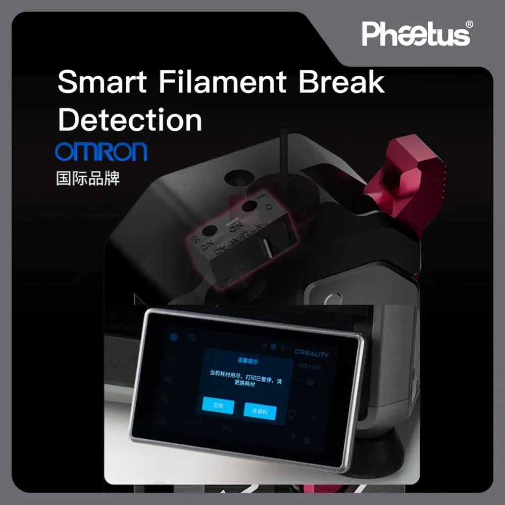 Phaetus DXC V1.1 Extruder Without Motor Extrusion Mechanism Kit For CREALITY K1 K1C K1 Max 3D Printer Part Upgrade Accessory