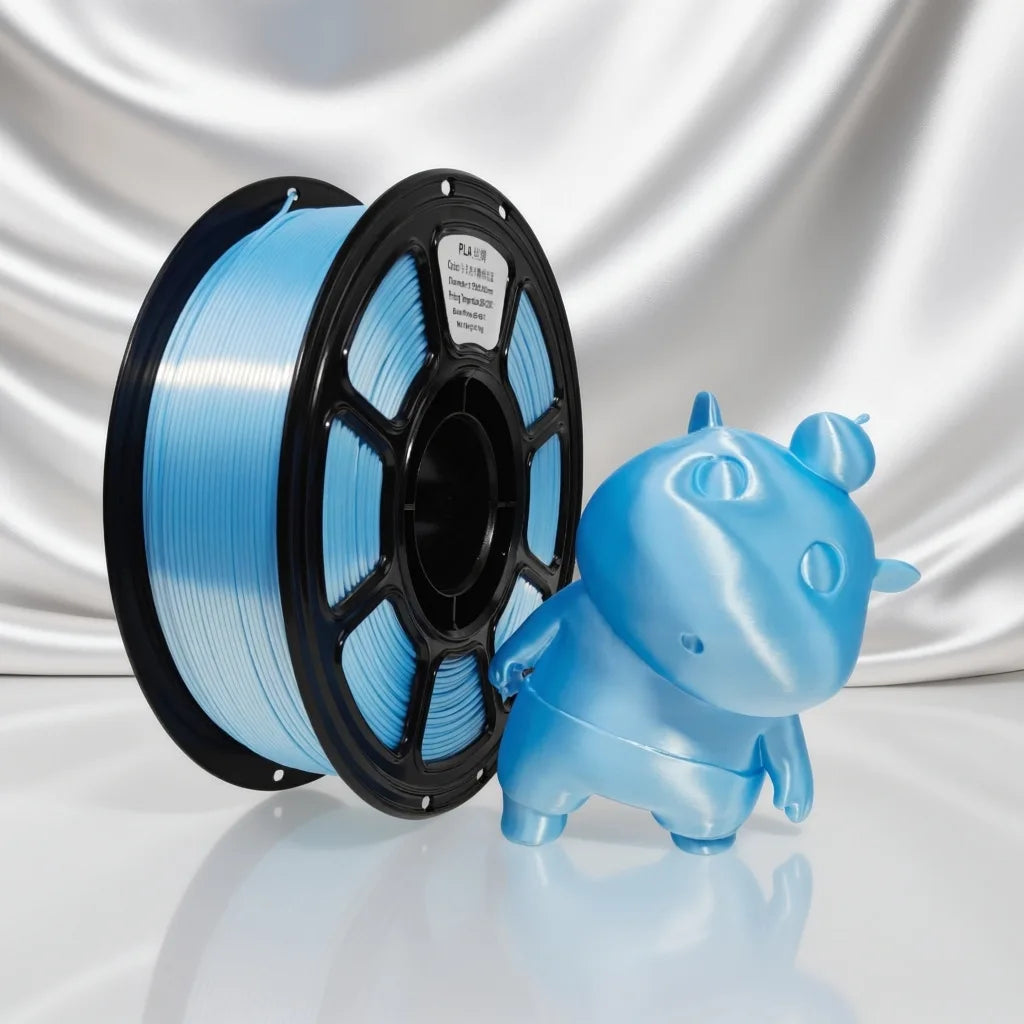 PLA Silk Filament 1.75mm 1kg Half Sugar Color for Bambu Lab Creality 3D Printer Materials Refill Spool Consumables
