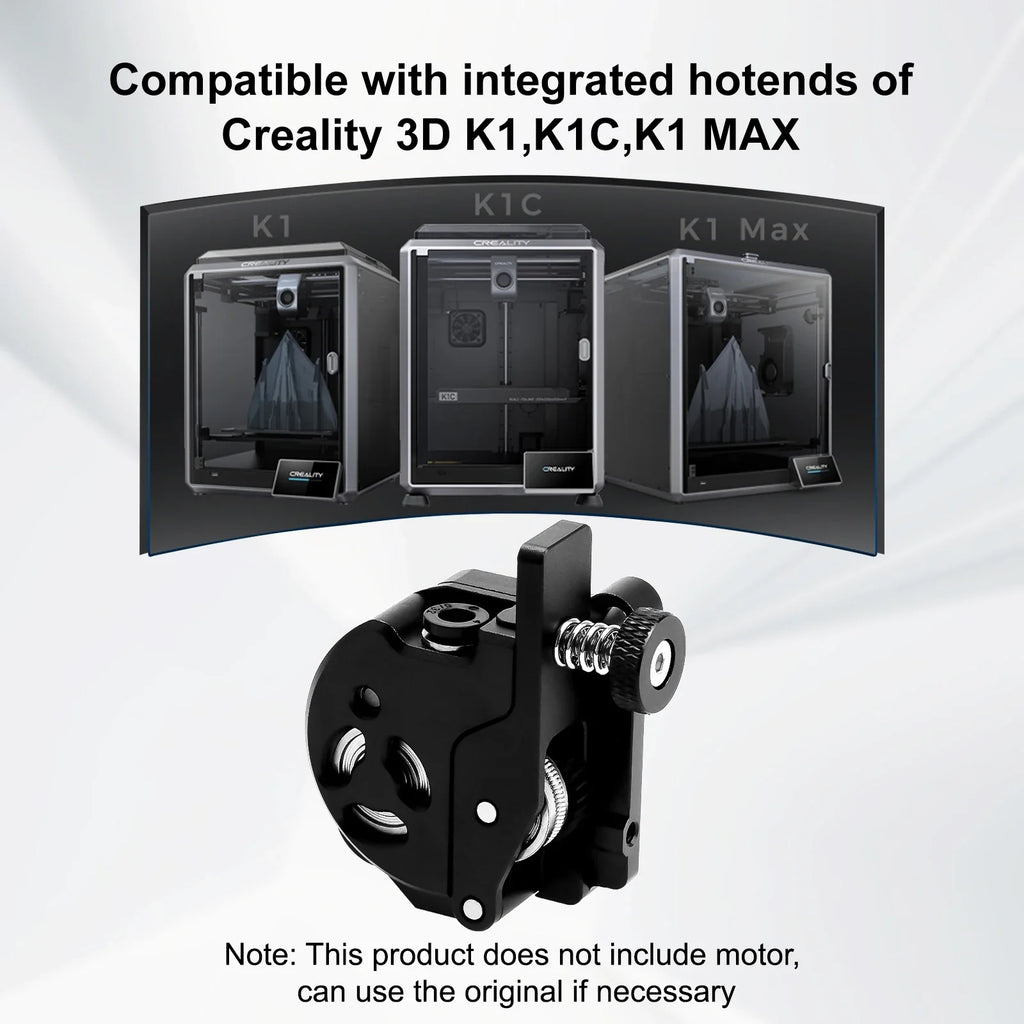 Extruder for Creality K1/K1C/K1 Max–Extrusion Mechanism with Motor, Dual-Gear Drive Stable and Compatible with Various Filament