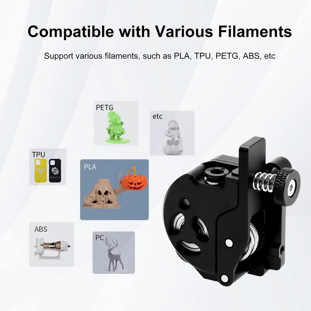Extruder for Creality K1/K1C/K1 Max–Extrusion Mechanism with Motor, Dual-Gear Drive Stable and Compatible with Various Filament