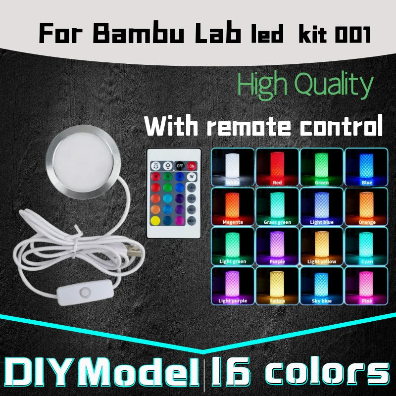 For Bambu Lab Led Lamp Kit 001 Maker Supply Bambulab Light Kit Led Light Parts Diy Model Without 3d Printing Accessories