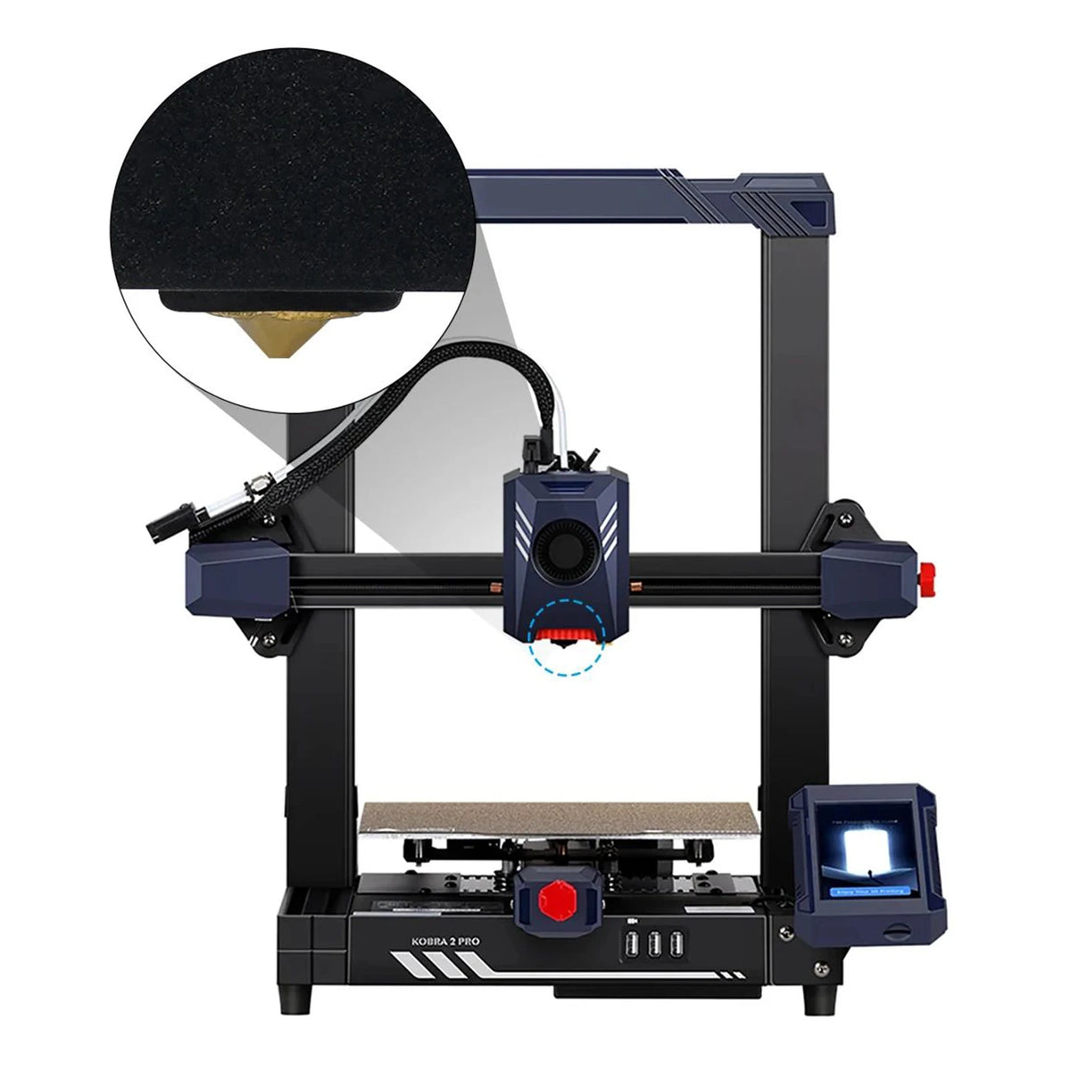 Kobra2 Hotend with Throat Nozzle Thermistor Heat Block Heating Rod Hot End for Anycubic Kobra 2 Plus Max Neo Pro 3D Printer Kits