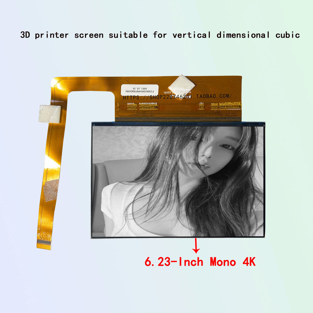 6.23-inch black and white screen Anycubic Photon MONO 4K 6.23-inch suitable for UV cured 3D printer black and white  screen