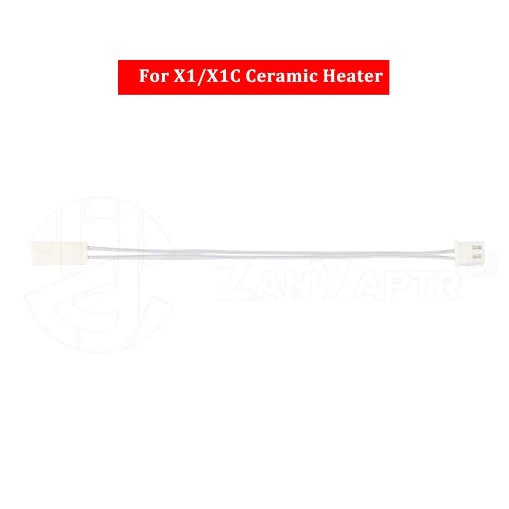 Bambu Lab P1P P1S X1C Hotend Accessory, 24V 65W Ceramic Heater with Thermistor Temperature Sensor
