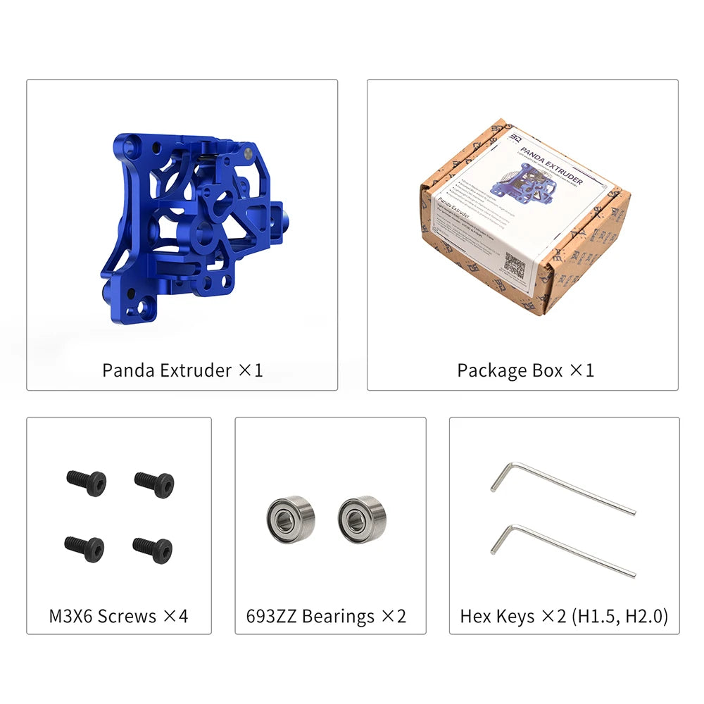 BIGTREETECH Panda Extruder Precision CNC Machined High Strength Ultra Light Drop-in Upgrade For BambuLab P1 X1 3D Printer Parts