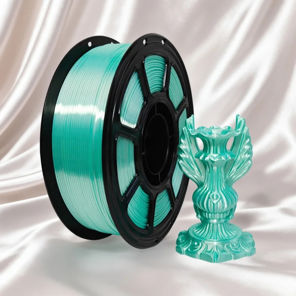 PLA Silk Filament 1.75mm 1kg Half Sugar Color for Bambu Lab Creality 3D Printer Materials Refill Spool Consumables