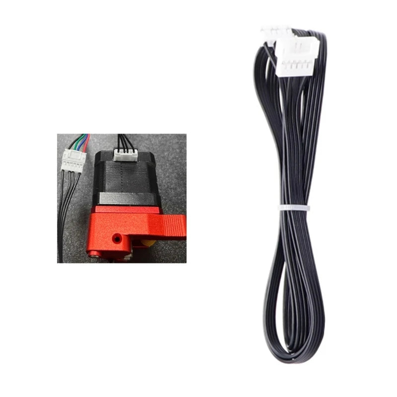 Extension Cable Extruder Motor Extended Cable for Ender3 V2 CR10 3D Printer Stepper Motor Cable (100cm)