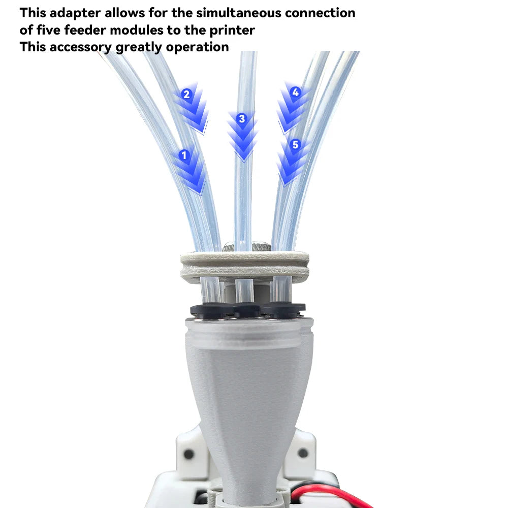 Upgraded 5-Port AMS Lite Consumable Hub For Bambu Lab A1/A1 mini Durable AMS Lite Consumable Hub Fo bambu Lab 3D Printer