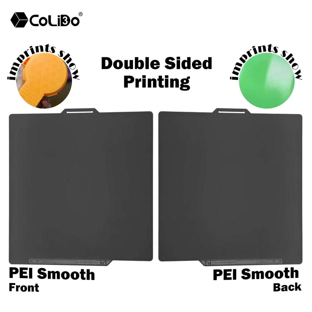 Smooth PEI Build Plate with QR Code for Bambu Lab P2S X2D X1 P1S A1 Hot Bed,Double Sided Printing for Bambu 3D Printer Platform