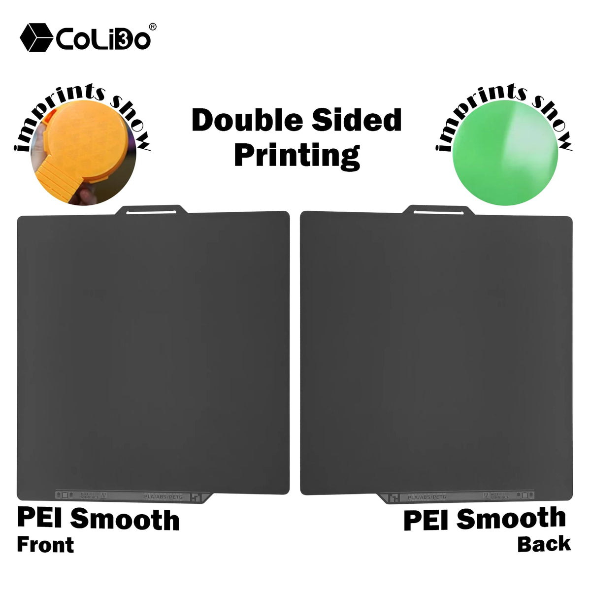Smooth PEI Build Plate with QR Code for Bambu Lab P2S X2D X1 P1S A1 Hot Bed,Double Sided Printing for Bambu 3D Printer Platform
