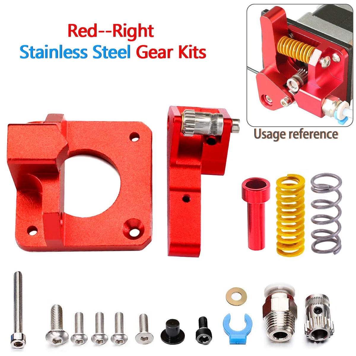 Ender 3 Upgrade Dual Gear Extruder for Creality Ender 3 V2 Pro Ender 3 Neo Series CR10 3D Printer 1.75mm Filament