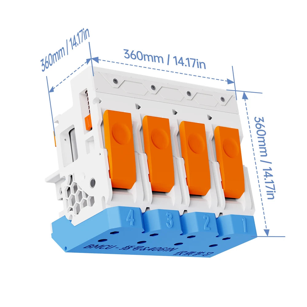 BIGTREETECH BMCU-370 AMS MMU Solutions AMS Lite Support Auto Refill Farm Open-Source Upgrade For Bambu Lab P1P P1S A1 A1 MINI