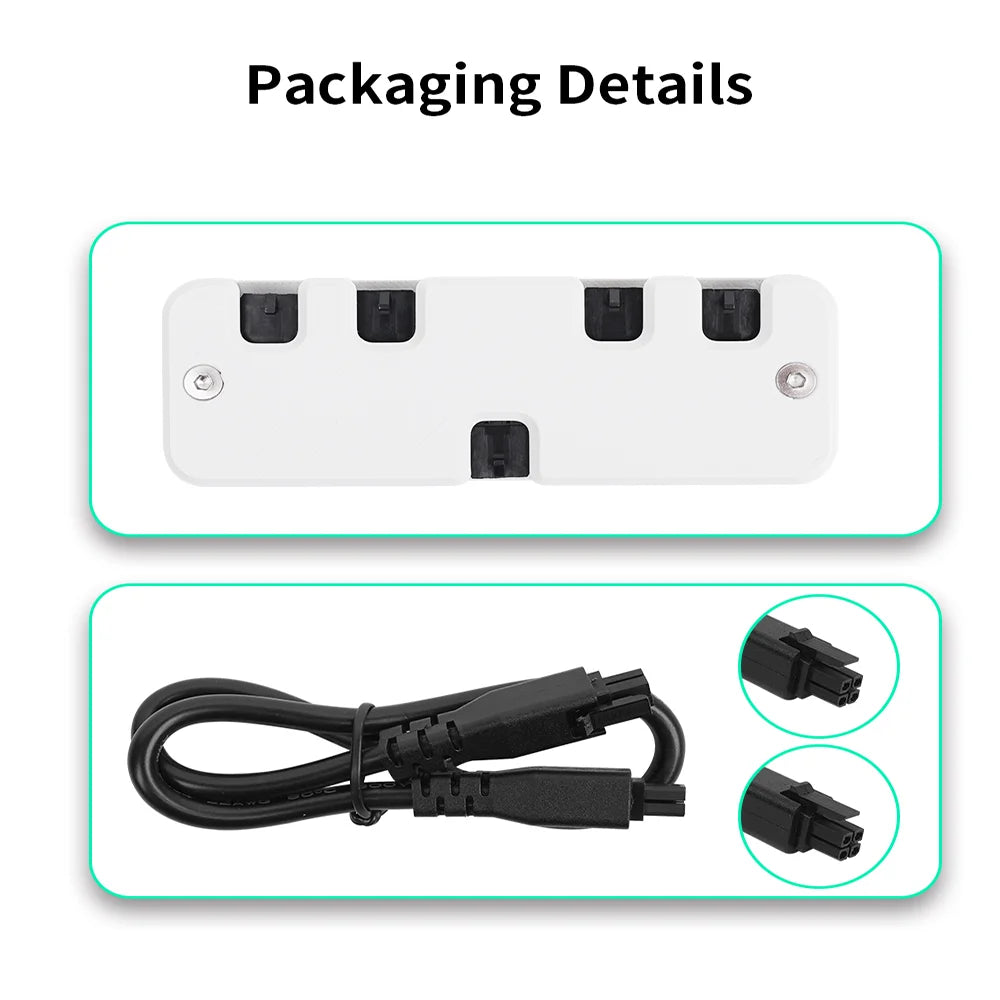 For Bambu Lab 4-Port Expansion Hub with Power Signal Protection for All Bambu Lab 3D Printers Accessory