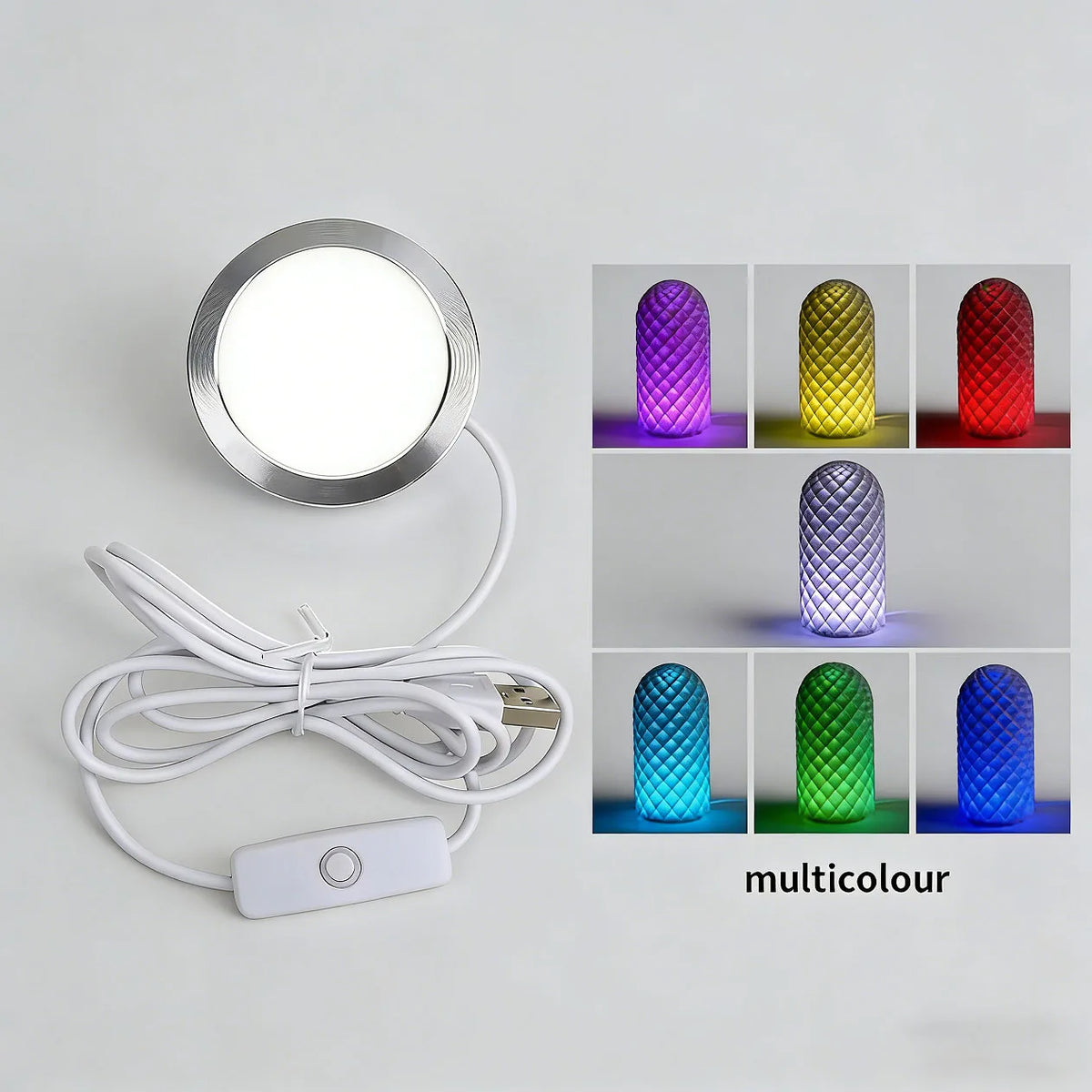 Bambu Lab LED Lamp Kit 001 DIY Hardware Bamboo Light Parts Warm/Multi-Color without Shell for Creative DIY Projects