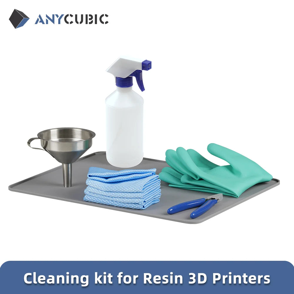 Anycubic Cleaning Kit for Resin 3D Printer for Photon LCD Including Metal Funnel Filter 1 Pc Plier Cleaning Tool