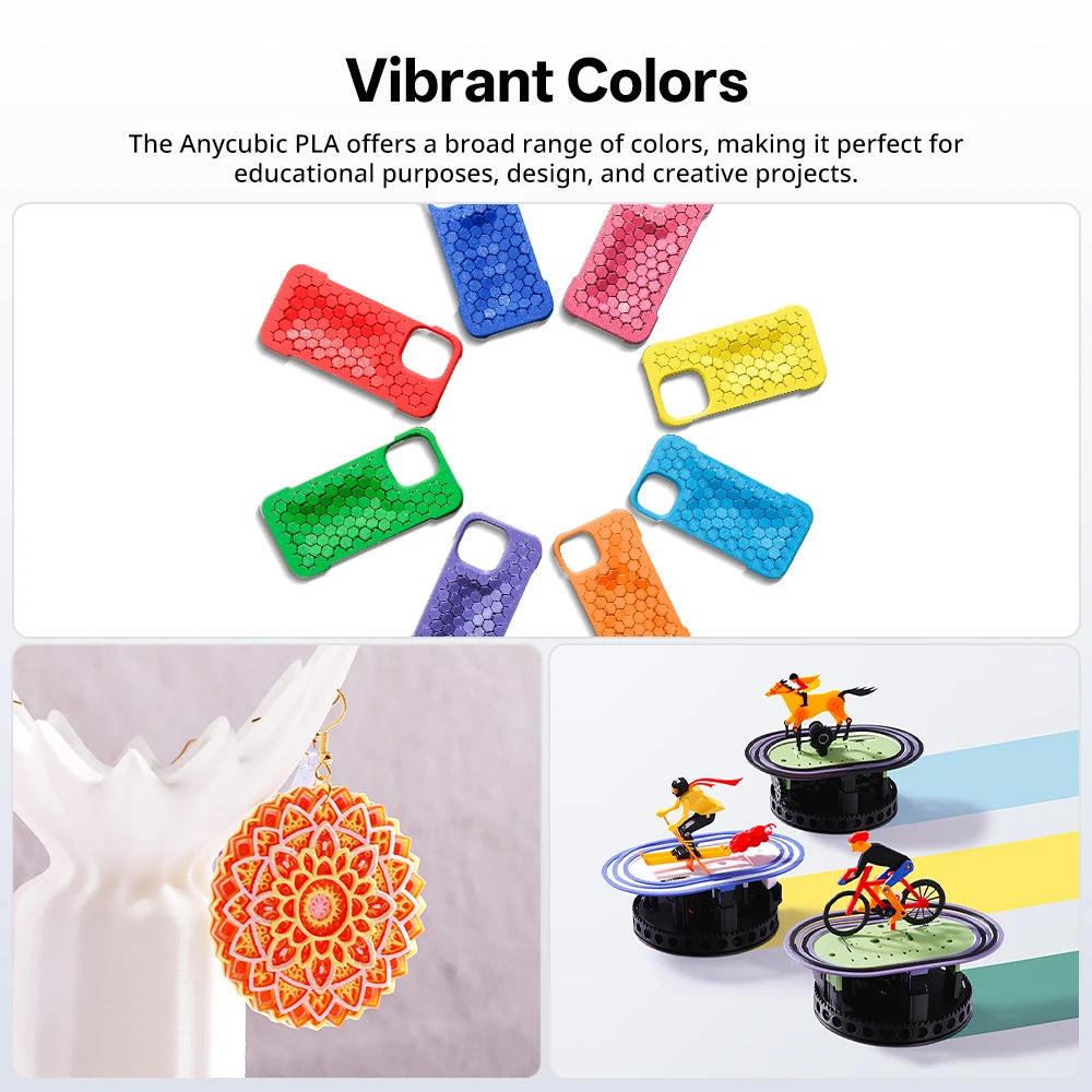 Anycubic PLA Filament 1.75mm FDM 3D Printer Plastic Consumables Material for Kobra 3 Toy DIY Printing Filament