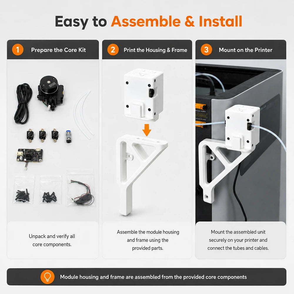 For Bambu Lab TPU Feed Assist Module Designed for Flexible Filament  Stable Feeding And Smooth Feeding For Bambu 3D Printer