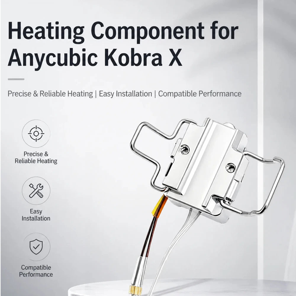 Hotend Heating Assembly For Kobra X New upgrade Hotend Heating Assembly High Quality Ceramic Heater Thermistor KX 3D printer