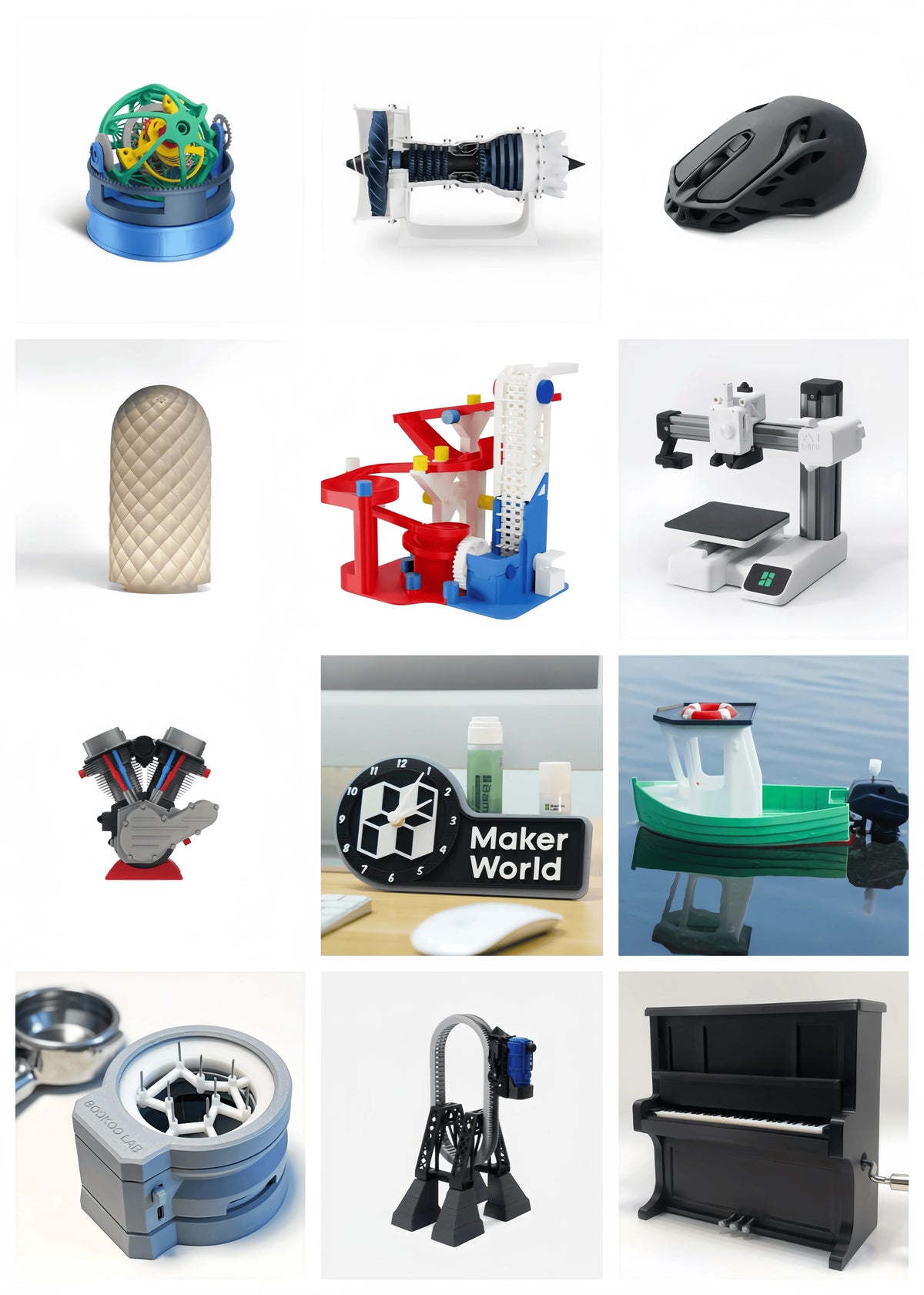 Bambu Lab Official Makerworld Creative Component Diy Gifts 3D Printers Parts Kit-002 007 006 005 001 003 011 010 K012 K013 K016