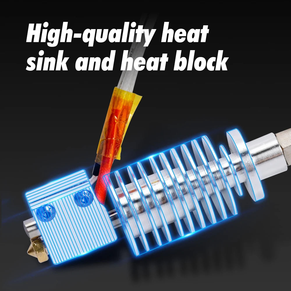 For Anycubic Vyper Kobra Max Kobra Plus Hotend 24V 40W Heater J-head Heat Sink Hot End Remote Bowden J Head 3D Print Parts
