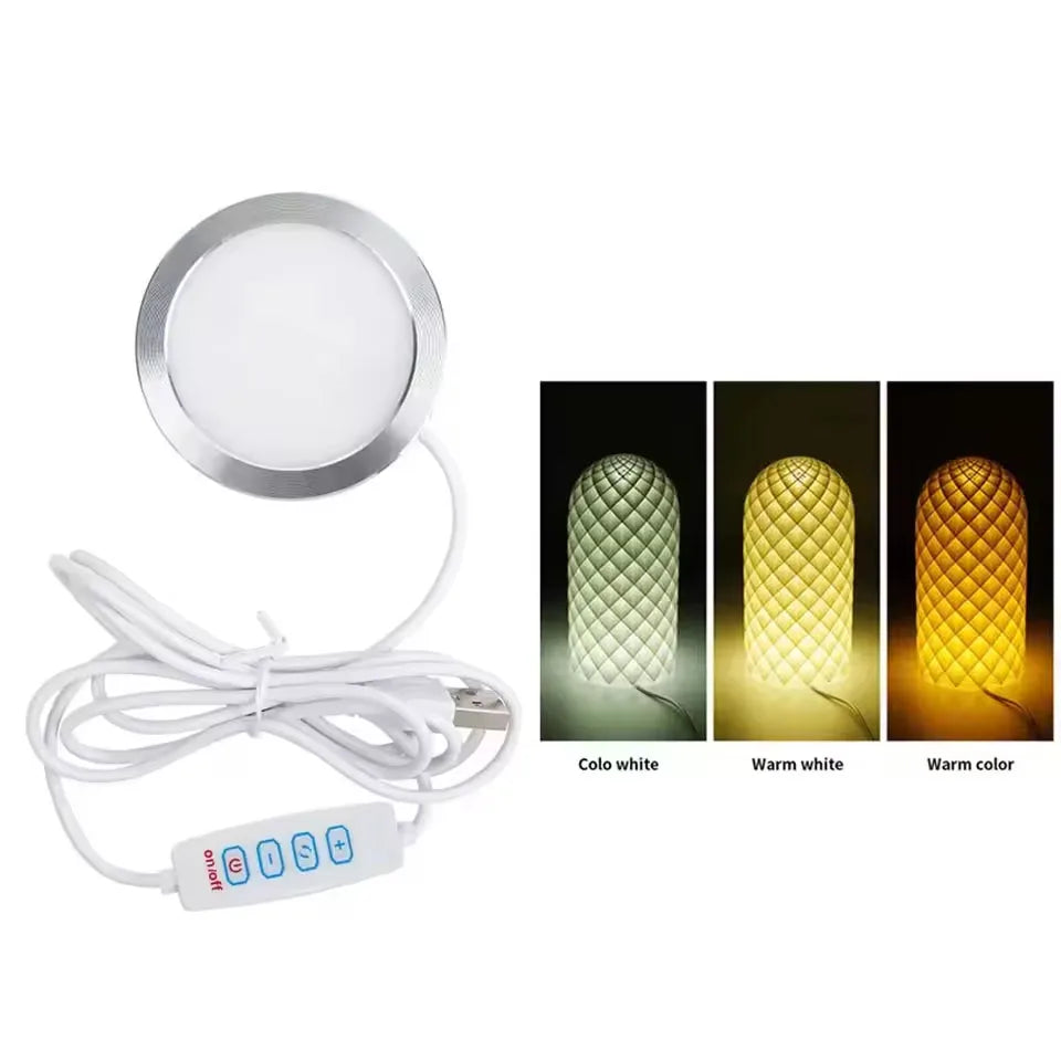 Bambu Lab LED Lamp Kit 001 DIY Hardware Bamboo Light Parts Warm/Multi-Color without Shell for Creative DIY Projects