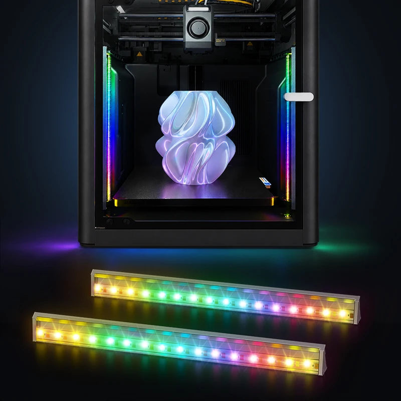 BIQU Panda Lux RGB PX2 LED Light Bar Dynamic Lighting Color Effects Magnetic Install Web UI Control For Bambu Lab P2S X2D