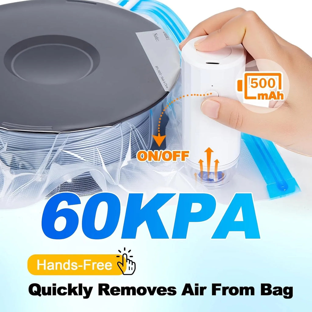 Vacuum Storage Bags for Bambu Lab 3D Printer Filament Reusable Moisture Proof Sealed Bags for 1KG PLA PETG ABS TPU Spools Pack