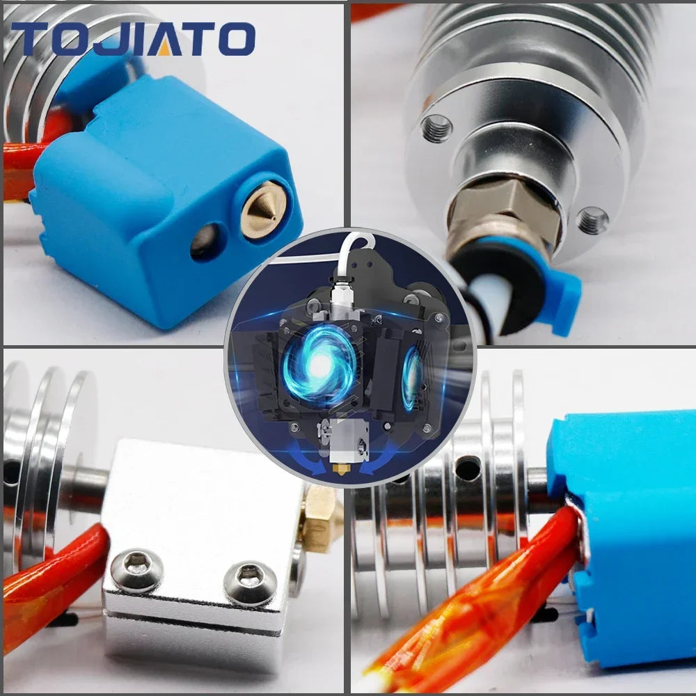 E3D V5 Vyper Hotend 24V Hotend Set For ANYCUBIC Vyper FDM 3D Printer 1.75MM for Feeding 3D Printer Extruder and Nozzle Sock