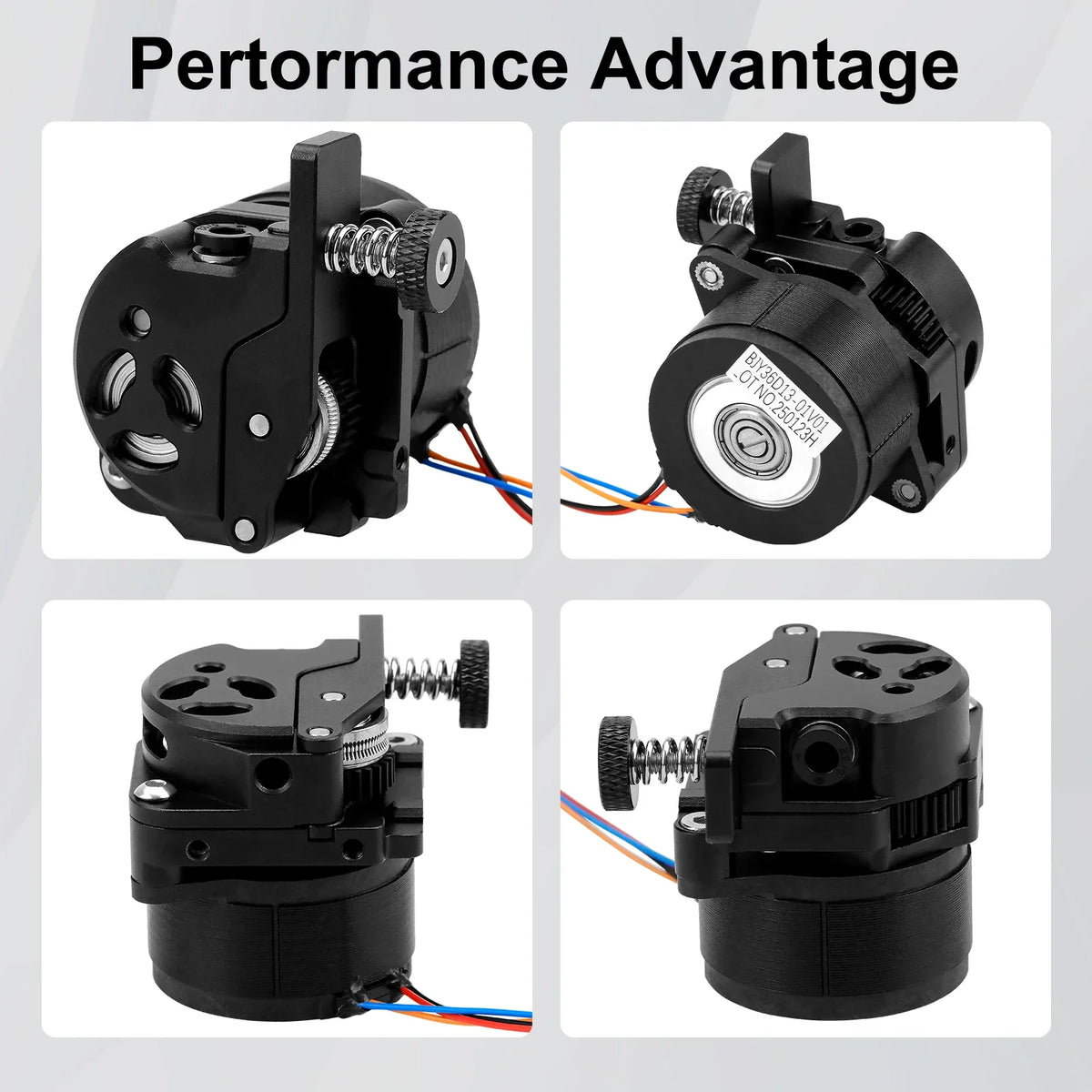 Extruder for Creality K1/K1C/K1 Max–Extrusion Mechanism with Motor, Dual-Gear Drive Stable and Compatible with Various Filament