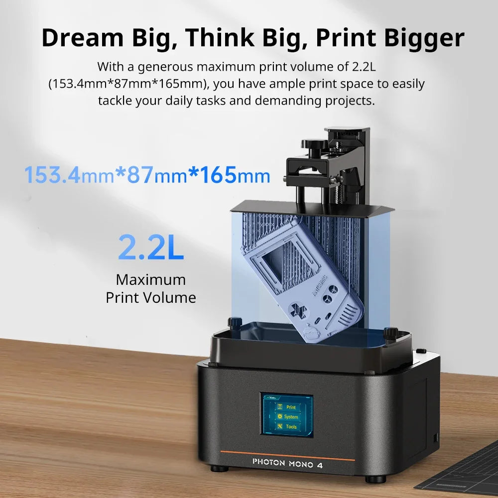ANYCUBIC Photon Mono 4 AE LCD UV Resin 3D Printer 7"10K high-definition screen 3D Printing High-Speed Printers 153×87×165mm