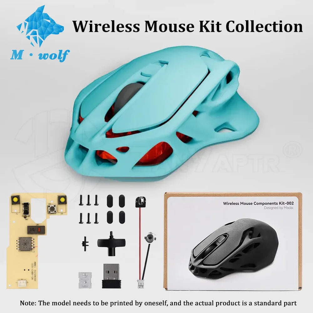 For Bambu Lab Wireless Mouse 002 DIY Creative Model Components for 3D Printer Parts Bambulab Hardware