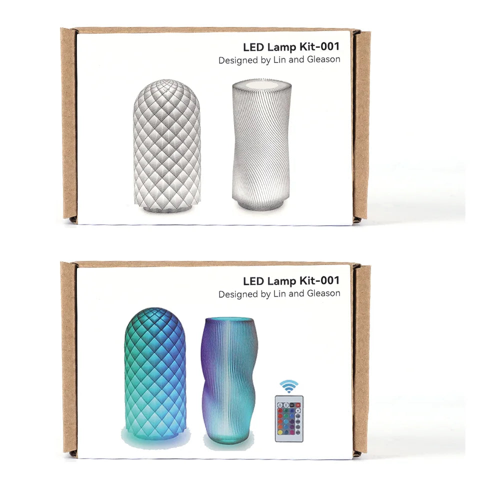 Bambu Lab LED Lamp Kit 001 3D Printing DIY Model LED Lamp Kit 3D Printing Parts LED Lamp Kit 001 Rechargeable for Bambu Lab