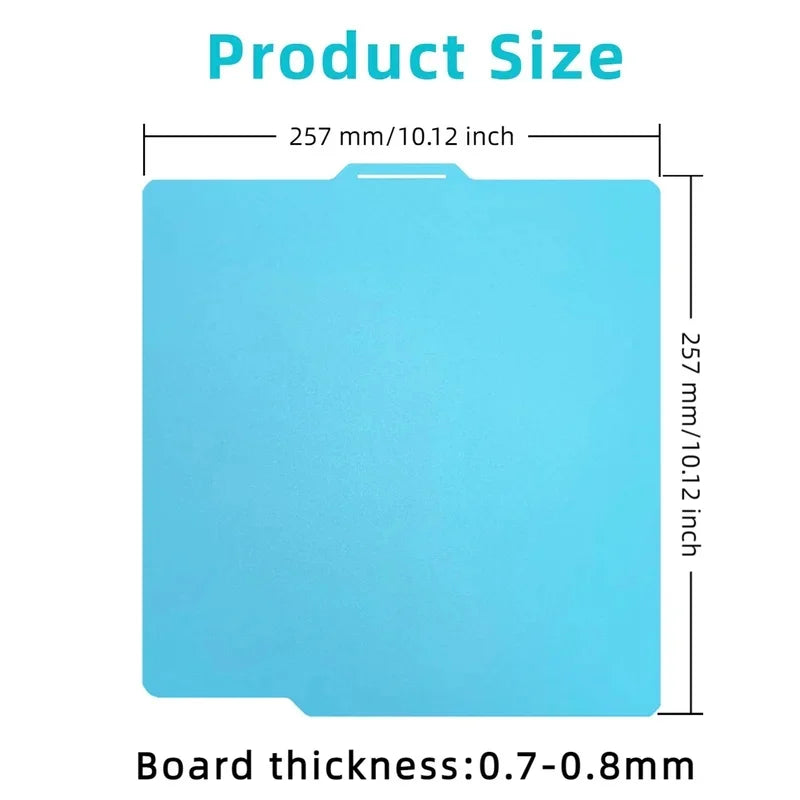 For Bambu Lab Cold Plate Low Temperature Plate For Bambu Lab A1 X1 X1C P1P P1S Spring Steel 257x257 Double Sided Bambulab P1 X1