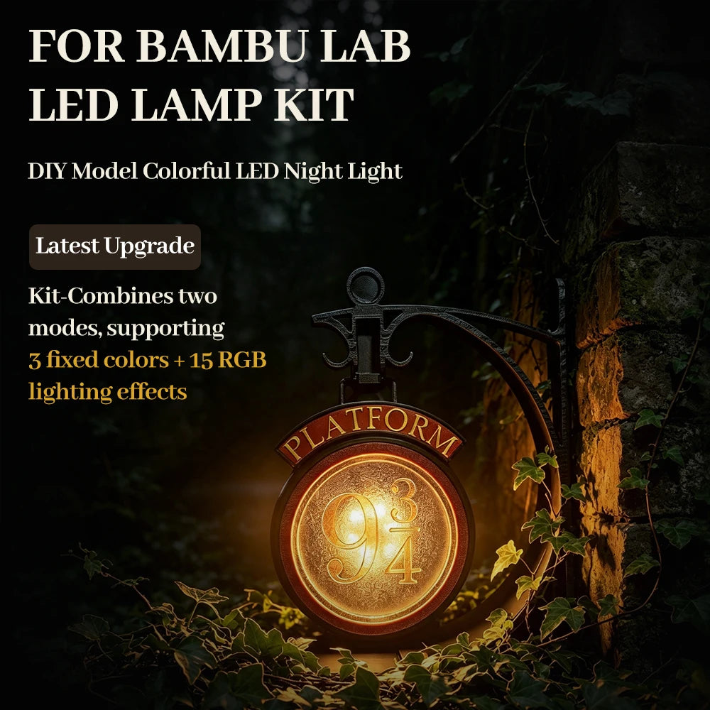Upgraded High Brightness For Bambu Lab LED Lamp Kit 001 White/Cold/Warm White RGBW 3-in-1 Dual Light Bambu Lab Led Kit 001