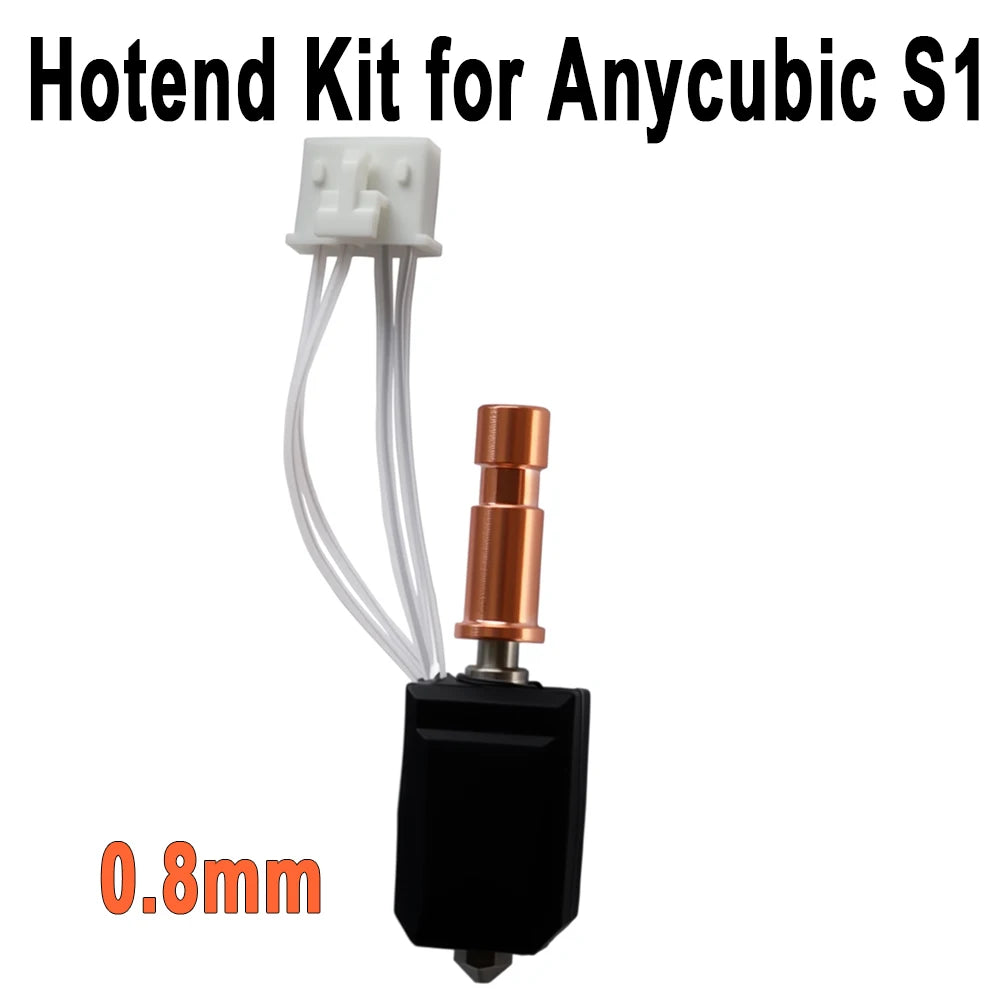 Quick Release Hotend Radiator Kit Anycubic Kobra S1/S1C/Combo, 0.2-0.8mm Interchangeable Hot End 3D Printer Extruder Parts