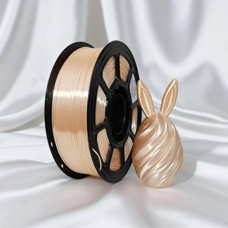 PLA Silk Filament 1.75mm 1kg Half Sugar Color for Bambu Lab Creality 3D Printer Materials Refill Spool Consumables