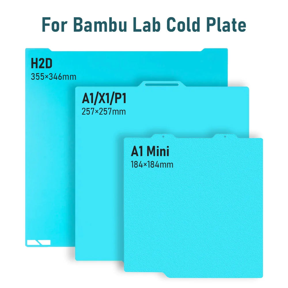 Bamboo Cool Plate Double Sided Build Plate For Bambu Lab A1 Mini A1 P1S P1P X1 H2D Cold Plate 3D Printer Accessories