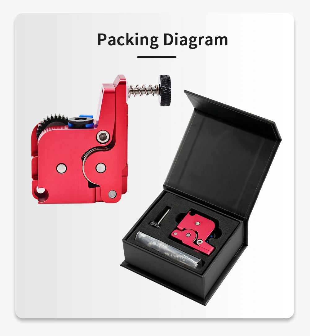 Ender 3 V3 SE Upgrade Extrusion Dual Gear Extruder Not Motor Munual Feed Consumables Filament Gear Fit ender3 v3 se DIY Upgrade
